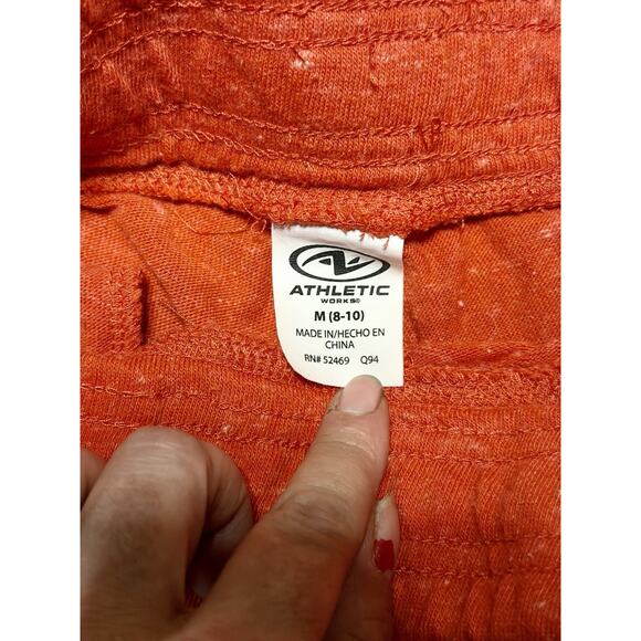 Women’s Athletic Works Gym Shorts In Orange/Red - Size M - Picture 6 of 10